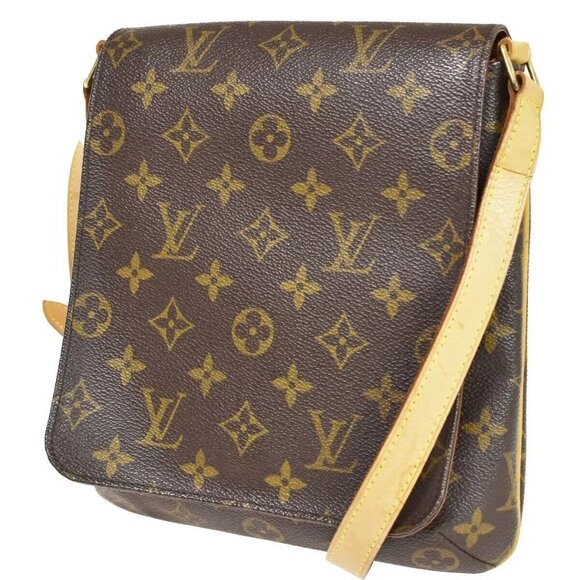 Auth LOUIS VUITTON Musette Salsa Short Shoulder Bag Monogram Brown